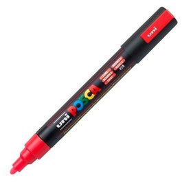 POSCA Marcador PC-5M Rojo Fluor (Set de 6)