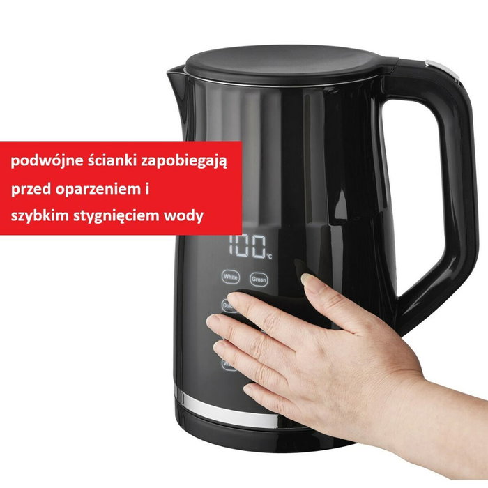 Hervidor Feel Maestro MR-049 Negro Transparente 2200 W 1,7 L Hervidor Feel Maestro MR-049 Negro Transparente 2200 W 1,7 L