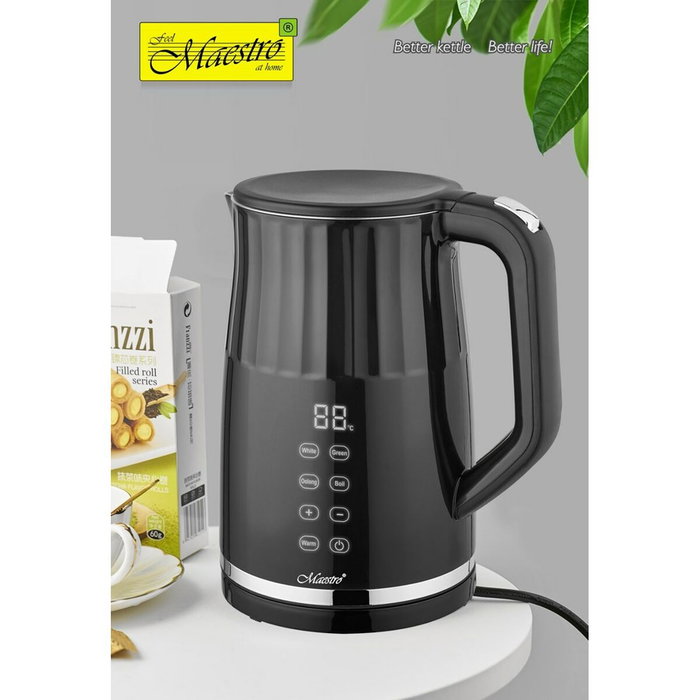 Hervidor Feel Maestro MR-049 Negro Transparente 2200 W 1,7 L Hervidor Feel Maestro MR-049 Negro Transparente 2200 W 1,7 L
