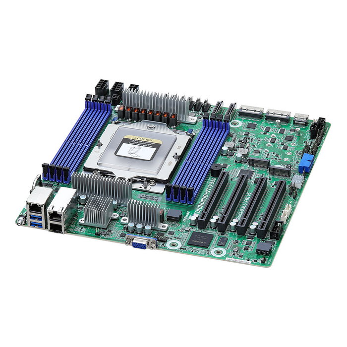 ASRock TURIND8UD-2T/X550 Placa Base Deep Micro-ATX Socket SP5 para AMD EPYC 9004, con 16x SATA III, 10GbE Intel X550, 4x PCIe 5.0 x16, Gráficos ASPEED AST2600