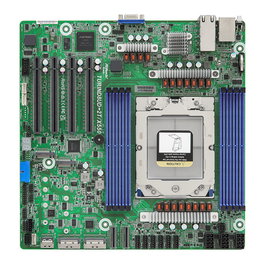 ASRock TURIND8UD-2T/X550 Placa Base Deep Micro-ATX Socket SP5 para AMD EPYC 9004, con 16x SATA III, 10GbE Intel X550, 4x PCIe 5.0 x16, Gráficos ASPEED AST2600