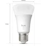 Philips Hue Bombilla LED Conectada A60, 9.5W 1100 Lúmenes, Luz Blanca Cálida 2700K, Casquillo E27