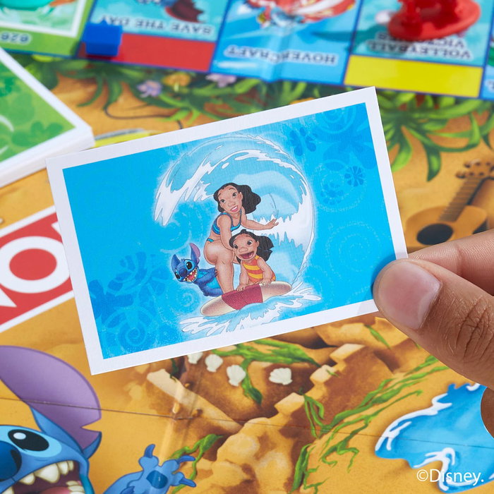 MONOPOLY G0388 Juego de Mesa Monopoly Edición Disney Stitch (Lilo y Stitch), Idioma Español y Portugués, Edad Recomendada +8 Años