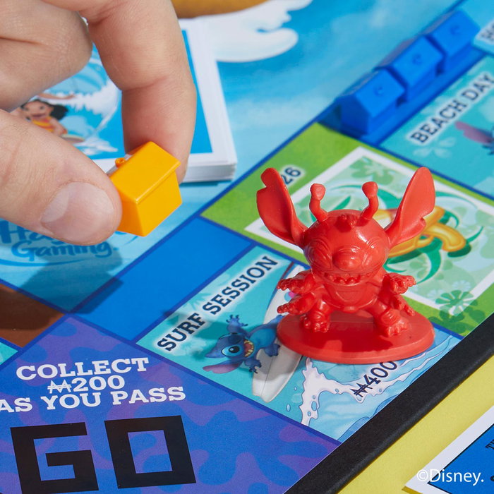 MONOPOLY G0388 Juego de Mesa Monopoly Edición Disney Stitch (Lilo y Stitch), Idioma Español y Portugués, Edad Recomendada +8 Años