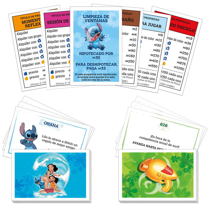 MONOPOLY G0388 Juego de Mesa Monopoly Edición Disney Stitch (Lilo y Stitch), Idioma Español y Portugués, Edad Recomendada +8 Años