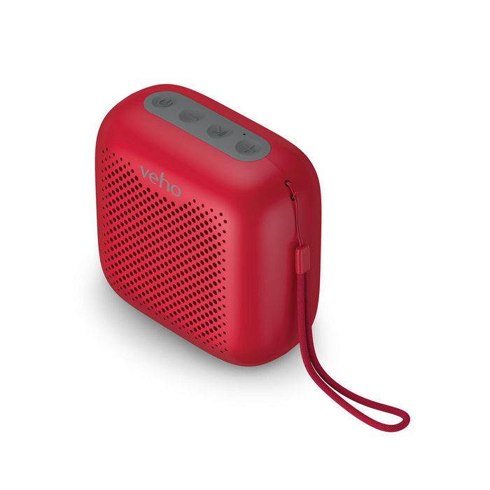 Veho MZ-4 Altavoz Portátil Inalámbrico 5W con TWS y Micrófono para Manos Libres, Batería de hasta 24 Horas