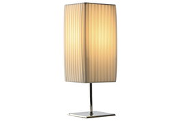 DKD Home Decor Lámpara de Sobremesa de Hierro y PE Plisada