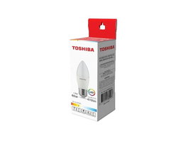 TOSHIBA Bombilla LED C35 E27 5W 3000K - Luz Cálida, Últimas Unidades