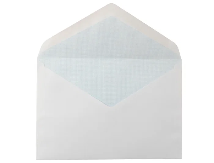 Liderpapel Sobre N.10 Blanco Oficio Prolongado 145x200mm Engomado Solapa De Pico Caja 500 Unidades