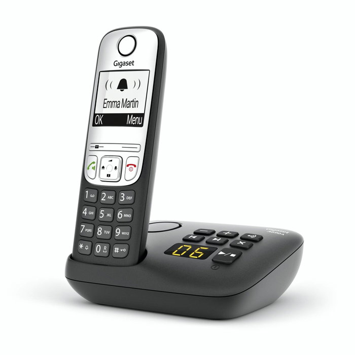 Gigaset A690A Duo con contestador automático - Negro/Plata Gigaset A690A Duo con contestador automático - Negro/Plata