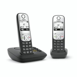 Gigaset A690A Duo con contestador automático - Negro/Plata