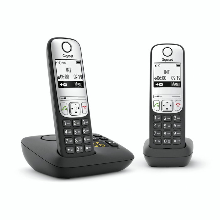Gigaset A690A Duo con contestador automático - Negro/Plata Gigaset A690A Duo con contestador automático - Negro/Plata