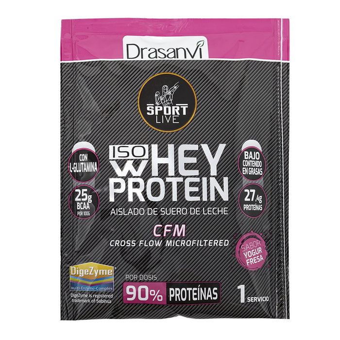 DRASANVI SPORT LIVE Whey Protein Aislado Yogur Fresa 500g DRASANVI SPORT LIVE Whey Protein Aislado Yogur Fresa 500g