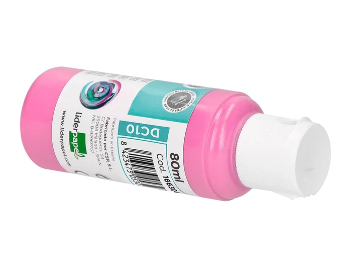 Liderpapel Pintura acrílica rosa 80 ml