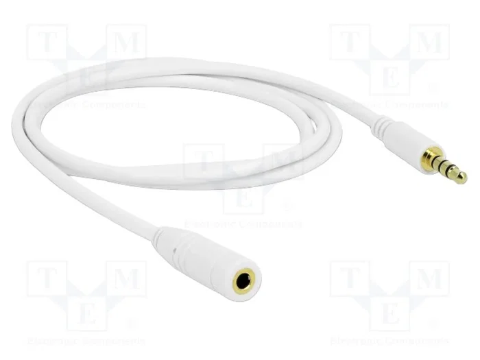 DeLOCK Cable de extensión de audio 3,5 mm 1 m Blanco DeLOCK Cable de extensión de audio 3,5 mm 1 m Blanco