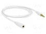 DeLOCK Cable de extensión de audio 3,5 mm 1 m Blanco