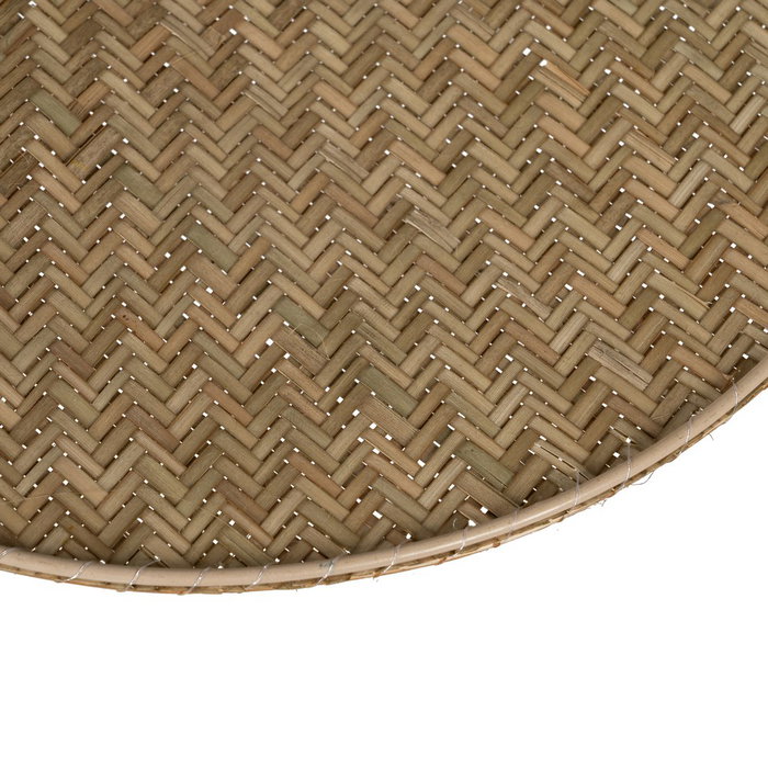 Lámpara Techo Fibra Natural Iluminación 82 X 82 X 28 cm