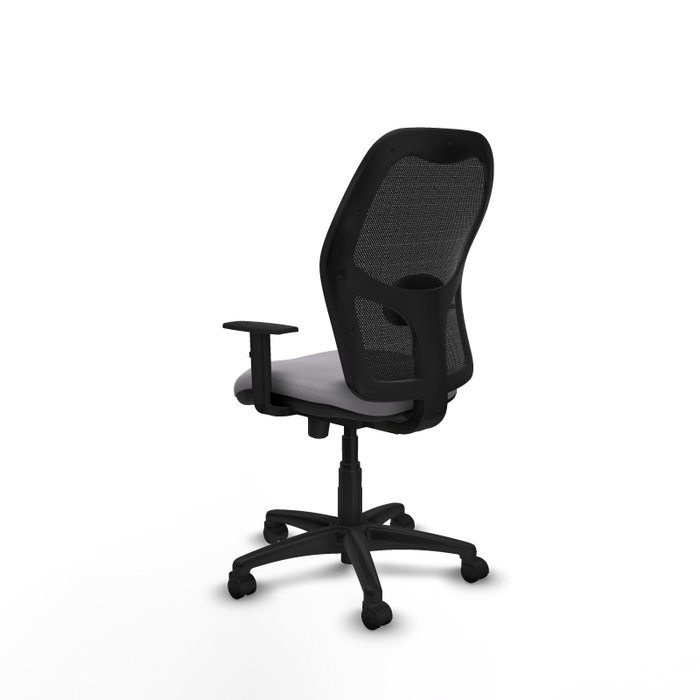 PIQUERAS Y CRESPO Silla de oficina Alocén con mecanismo traslack, malla negra y similpiel gris PIQUERAS Y CRESPO Silla de oficina Alocén con mecanismo traslack, malla negra y similpiel gris