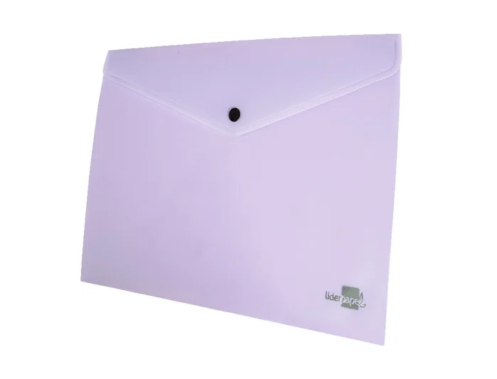 Liderpapel Carpeta dossier con broche de polipropileno DIN A4 lavanda opaco