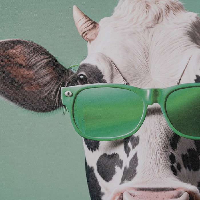 Cuadro Impresión Vaca Decoración 50 X 3 X 70 cm