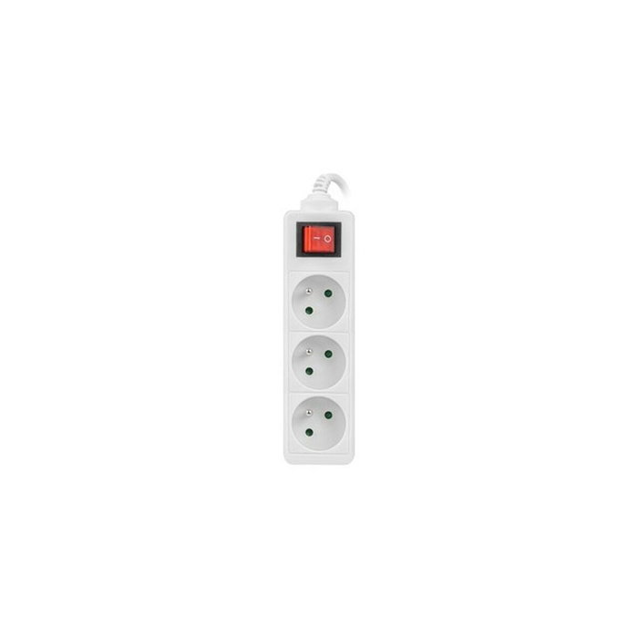 Lanberg Regleta de 3 tomas PL con interruptor, 3m, blanca Lanberg Regleta de 3 tomas PL con interruptor, 3m, blanca