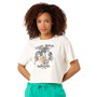Camiseta de Manga Corta Mujer Rip Curl Stay Wild Blanco