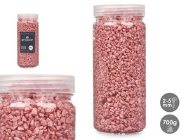 Giftdecor Bote Piedra Metalizada Teja, 700 g, Tamaño Piedra 2-5 mm, Dimensiones 6.5 cm x 15.5 cm x 6.5 cm (Set de 12)