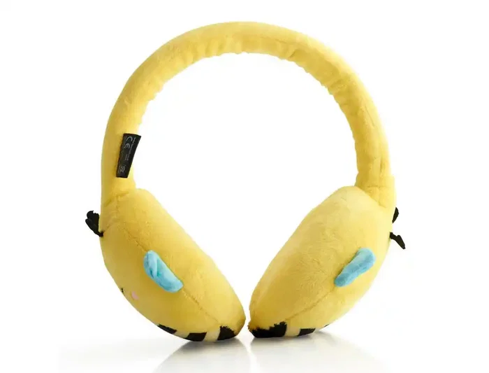 Wondee Auriculares Bluetooth de Peluche Squishmallows Sunny para Niños, Ajustables y Cómodos