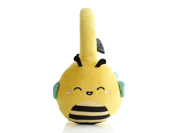 Wondee Auriculares Bluetooth de Peluche Squishmallows Sunny para Niños, Ajustables y Cómodos