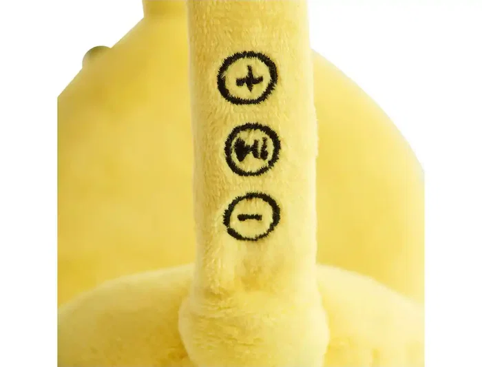 Wondee Auriculares Bluetooth de Peluche Squishmallows Sunny para Niños, Ajustables y Cómodos