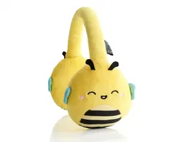 Wondee Auriculares Bluetooth de Peluche Squishmallows Sunny para Niños, Ajustables y Cómodos