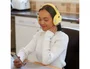 Wondee Auriculares Bluetooth de Peluche Squishmallows Sunny para Niños, Ajustables y Cómodos
