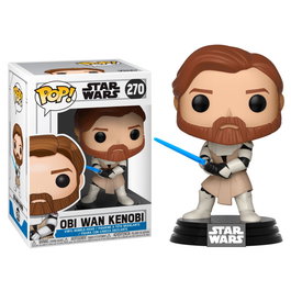 Funko POP Figura Star Wars Clone Wars Obi Wan Kenobi Vinilo 9cm Caja Regalo