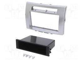 ACV Bastidor de montaje de radio para Toyota Corolla Verso 2004-2009 2 DIN plata