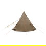 Easy Camp Rands Tipi Tienda de Campaña para 8 Personas, Pirámide, Impermeable, 7.3 kg, Color Arena, Modelo 2025