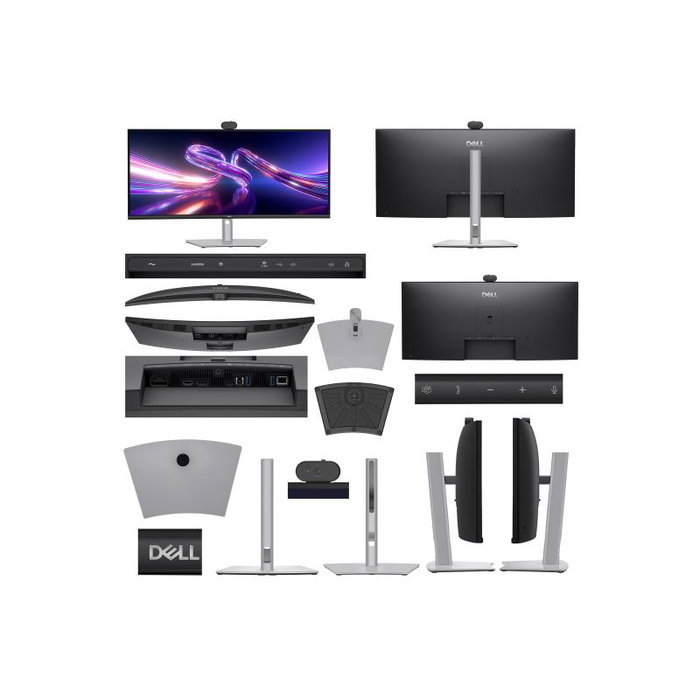 Dell P3426WEV Monitor Curvo IPS WQHD de 34 pulgadas con Hub USB-C y Webcam