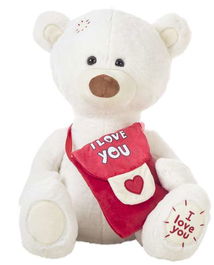 Creaciones Llopis Peluche Oso Blanco Mensajero 55cm