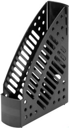 FAIBO Revistero de Plástico Reciclado Opaco Negro 320x245x75mm