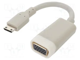 DeLOCK Adaptador de vídeo Mini HDMI a VGA 65471 Blanco