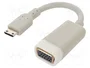 DeLOCK Adaptador de vídeo Mini HDMI a VGA 65471 Blanco