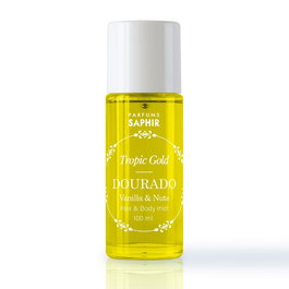 Saphir Bruma Hair & Body Mist Dourado con Aroma a Vainilla y Frutos Secos (Vanilla & Nuts) - Tropic Gold 100 ml