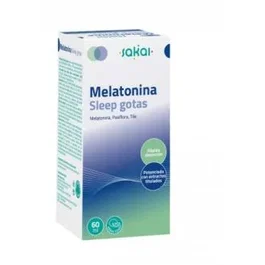 SAKAI Melatonina Sleep 60 ml, Líquido para Dormir y Relajarse, 60ml