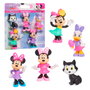 Just Play Pack 5 Figuras Minnie Mouse Disney 88044 - Minnie, Daisy Duck y Figaro, 4-7 cm, +3 años