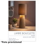Home Deco Factory Lámpara Bouclé Taupé H.58 cm