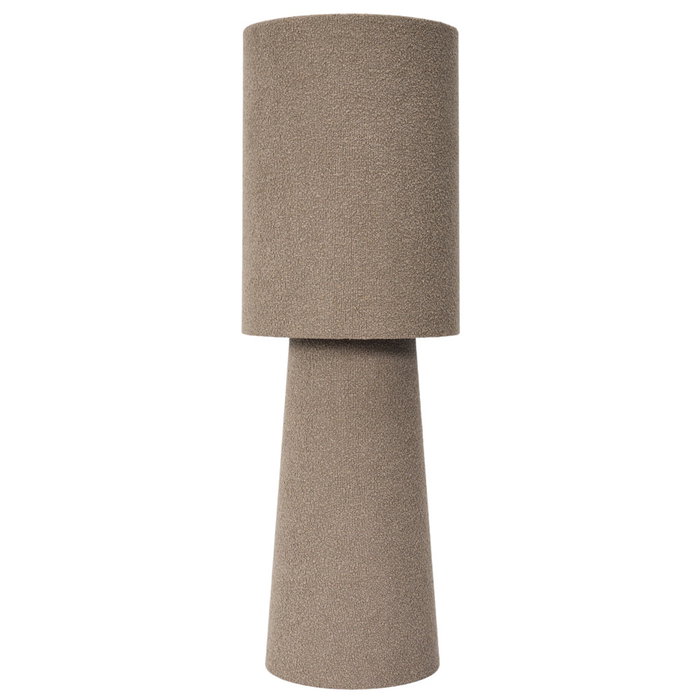 Home Deco Factory Lámpara Bouclé Taupé H.58 cm Home Deco Factory Lámpara Bouclé Taupé H.58 cm