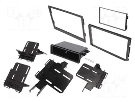 METRA Bastidor de montaje de radio para Hyundai y Kia, 1 DIN/2 DIN, negro