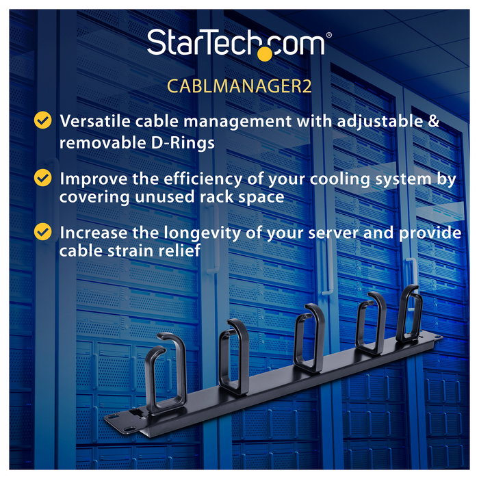 Organizador de Cables Startech CABLMANAGER2