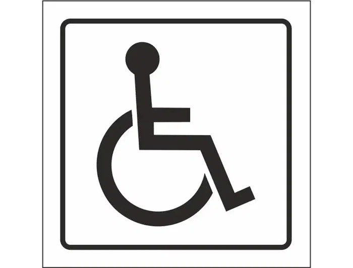 Syssa Pictograma Señal de Discapacitados en PVC 105x105 mm Señales Informativas Syssa Pictograma Señal de Discapacitados en PVC 105x105 mm Señales Informativas