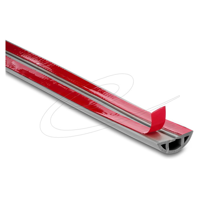 DeLOCK Kabelkanal PVC flexible 30 x 10 mm, Longitud 2 m, Color Gris, Referencia 20766