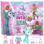 Barbie Calendario de Adviento Cutie Reveal con 1 muñeca y 24 sorpresas, 3 looks, 4 animales y accesorios